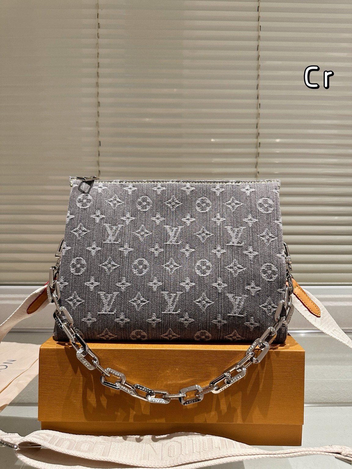 Louis Vuitton Coussin Denim Hobo, Bold Organization Meets Rebel Chic