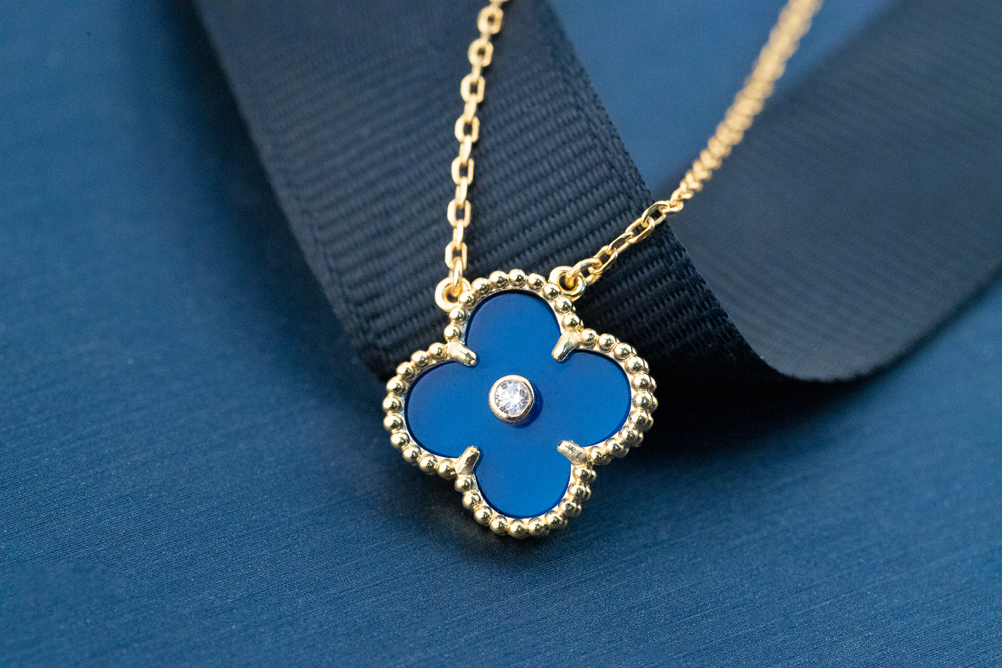 Van Cleef & Arpels Alhambra celestial Azure Limited-edition Necklace
