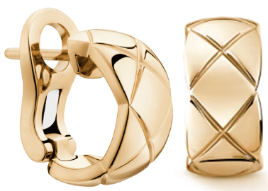 Chanel Coco Crush Quilted Earrings In Vintage Gold: A Timeless Ode To Equestrian Elegance