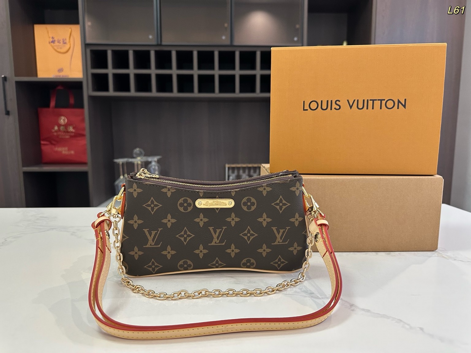 Louis Vuitton Liv Dual-zip Pochette, Compact Chic, Timeless Allure, Three Ways To Carry, Endless Ways To Shine