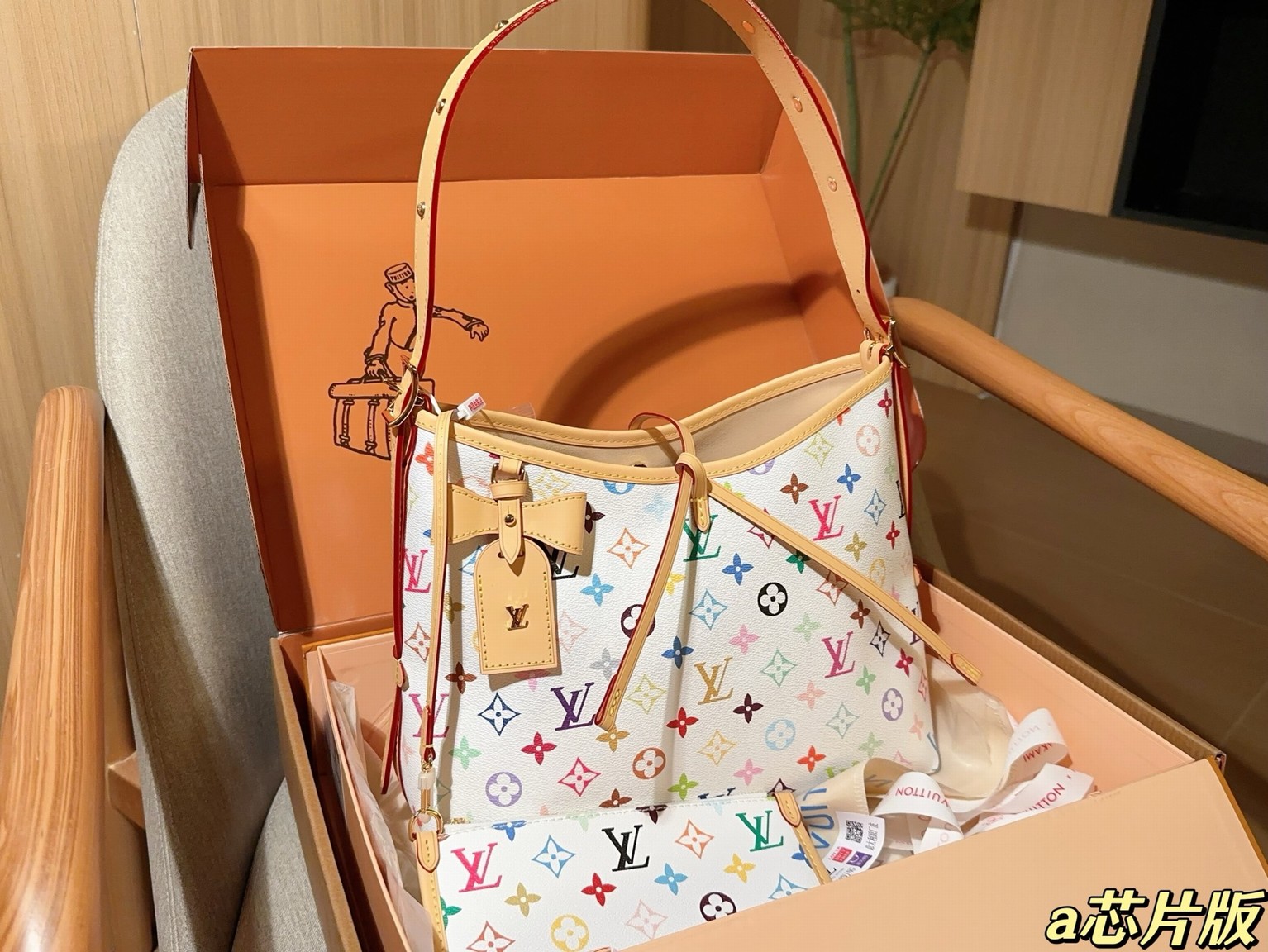 Louis Vuitton X Takashi Murakami Carryall White Multicolor Tote Bag, Elevate Your Everyday With A Masterpiece.