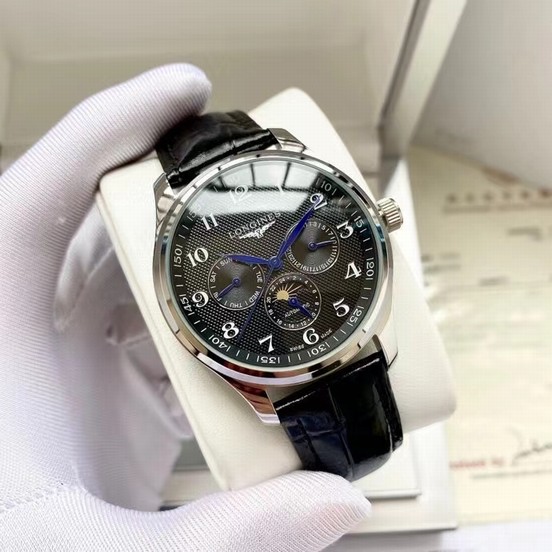 Longines Men's Automatic Watch: Timeless Elegance, Redefined, 316l Brushed Stainless Steel Case, Mineral-reinforced Sapphire Crystal, Genuine Leather Strap, Automatic Mechanical Movement, 72-hour Power Reserve