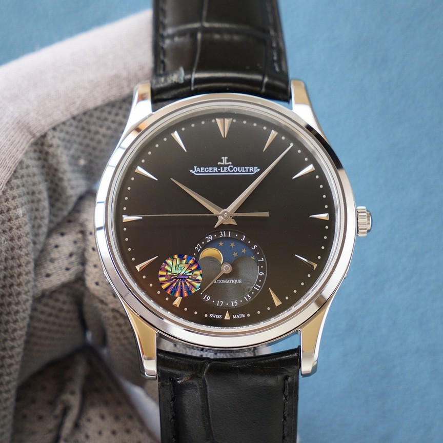 Precision-crafted Tribute To Jaeger-lecoultre Master Control Date Moon Phase Q1368420, 39mm X 9.9mm Surgical-grade 316l Steel Case