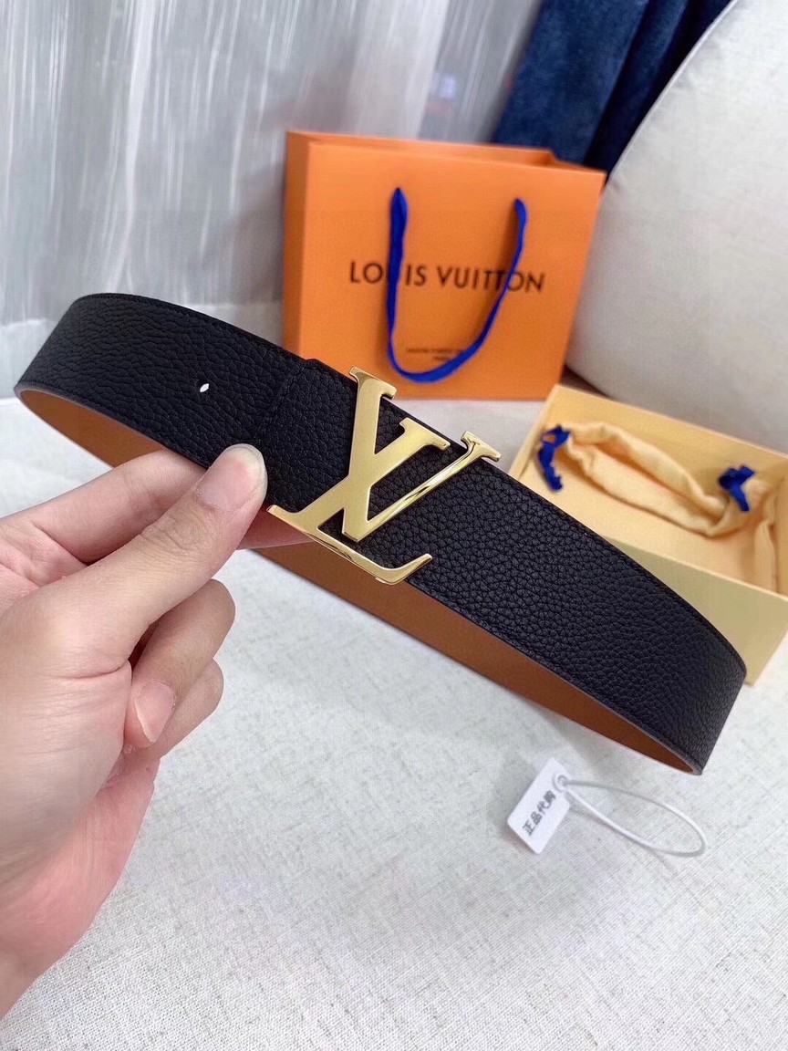 Louis Vuitton | Reversible 3.8cm Belt — Double The Luxury, Double The Impact, Two Sides, Endless Possibilities — Luxe Italian Calfskin Leather, Embossed With Iconic Lv.