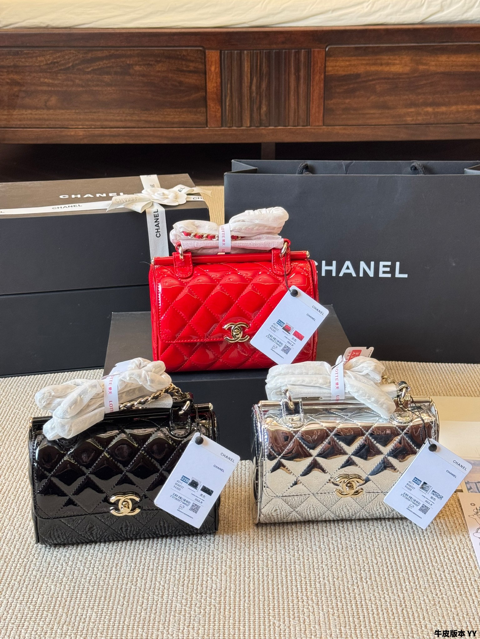 Patent Leather Vintage Chanel Handbag, The Heart-skipping Tote, Vintage Chanel 20cm Patent Shine