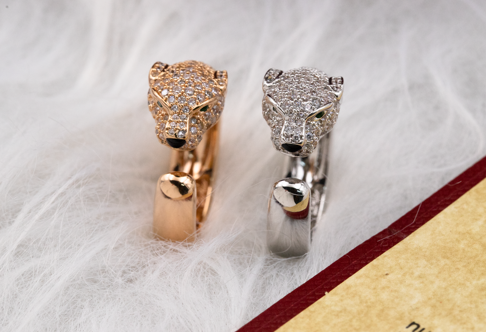 Cartier Panthere Inspired Half-pave Ring (v Gold Edition), Exquisite Craftsmanship, Premium V Gold Construction, Dazzling Stone Setting, Versatile Style