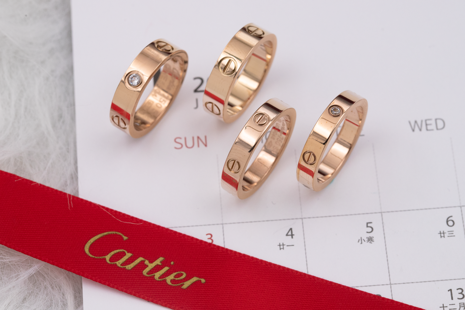Cartier Love Series Rings, Crafted With Meticulous Attention To Detail, Each Ring Showcases The Hallmark Features Of The Love Series.