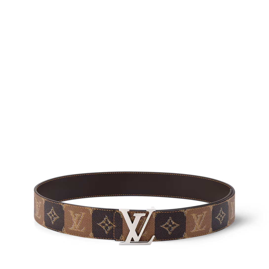 Lv Belt Initiales College Monogram Heritage 40mm Reversible Belt - Men - Belt